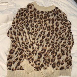 cheetah print sweater!!🐆💗